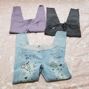 Bundle of 3 jeans for girls